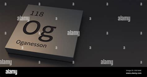 Oganesson Elements On Periodic Table 3d Illustration Stock Photo Alamy