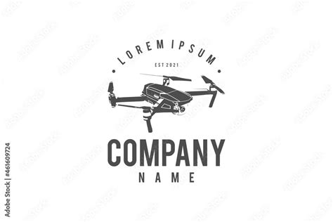 Drone Logo Vintage Dji Phantom Mavic 2 Pro Stock Vector Adobe Stock