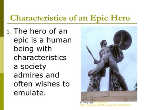 Epic Hero Characteristics