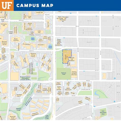 University Of North Florida Campus Map Map