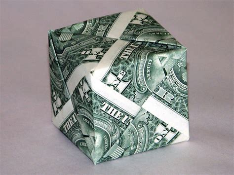 Large Cube Money Origami Money Origami Dollar Bill Origami Dollar