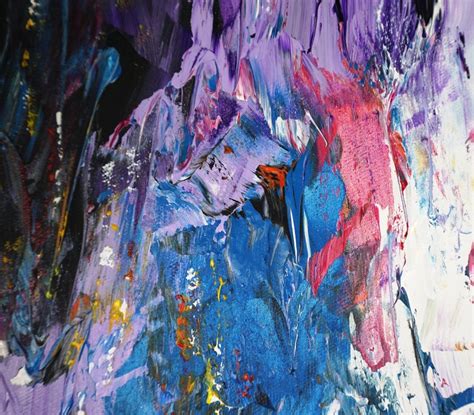 Purple Abstraction Xl 1 Large Abstract Painting 610 X Etsy