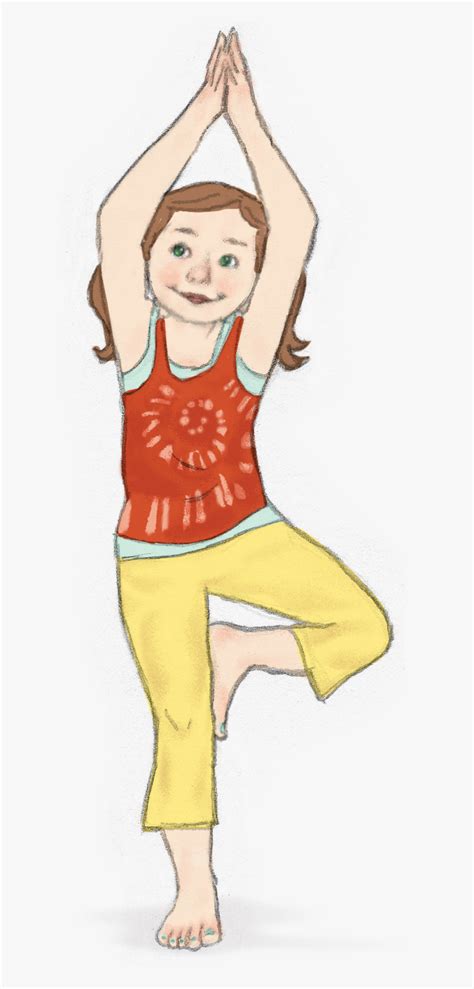 Tree Pose Kid Free Transparent Clipart Clipartkey