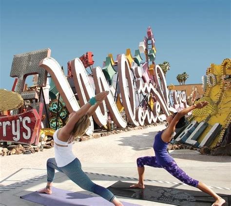 Hot Yoga Vegas Style Outdoor Classes At Neon Museum