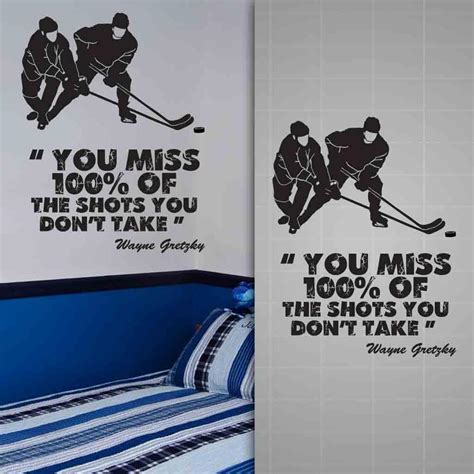 Wayne Gretzky Sticker Quote You Miss 100 Of The Shots You Dont Take