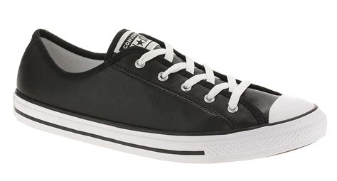 boty converse chuck taylor all star dainty basic leather ox 564985 black white white