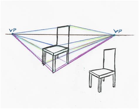 Sketches Of A Chair With Perspective My Project Website