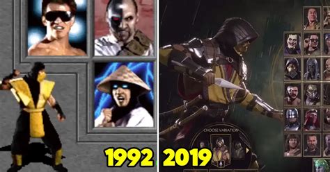 The Evolution Of Mortal Kombat S Character Select Screen Shows Just How Far The Franchise Has