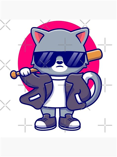Gangster Kitty Poster By Artistaakash Redbubble