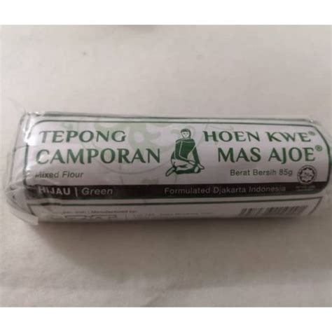 5 tbsp hoen kwe flour (mung bean flour). Tepong Camporan Hoen Kwe Mas Ajoe (Green or White 85g ...