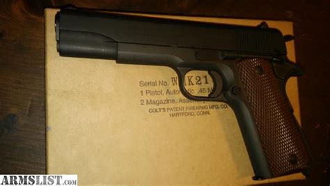 Armslist For Saletrade Colt Ww2 M1911a1 Reproduction Trade Foe A