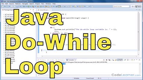 Java Tutorial 11 The Do While Loop สรุปเนื้อหาdo While Loopล่าสุด