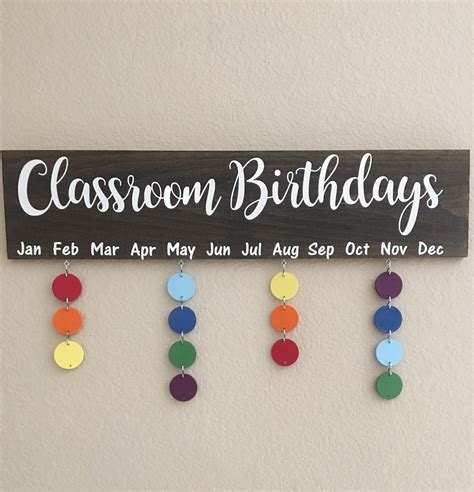 Classroom Birthday Board Etsy