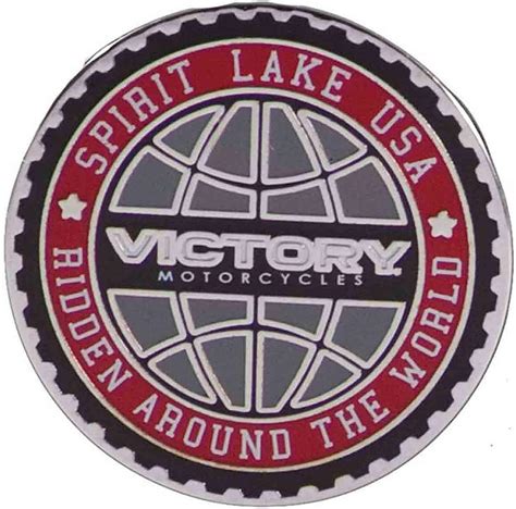 Victory Motorcycle New Oem Globe Logo Pin Badge Lapel