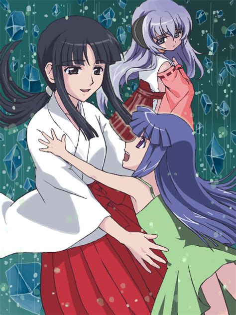 Furude Rika Hanyuu And Furude Rika S Mother Higurashi No Naku Koro