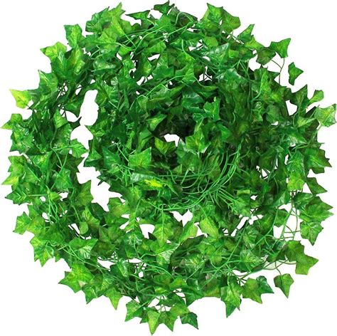 artificial ivy 12pcs ivy artificial plant hanging garland leaves for outdoor garden wall party