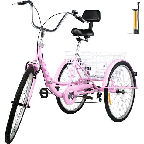 We sell only to businesses and government agencies: VEVOR Foldable Tricycle 26" Wheels,7-Speed Trike,3 Wheels Colorful Bike with Basket,Portable and ...