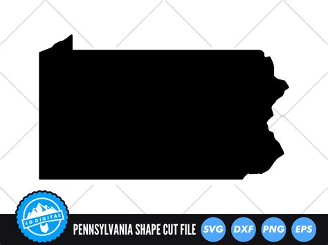 Pennsylvania State Svg Usa States Svg Grafika Przez Lddigital