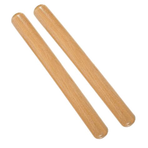 8 Inch Rhythm Natural Hardwood Sticks With A Carry Bag 2 Pairs