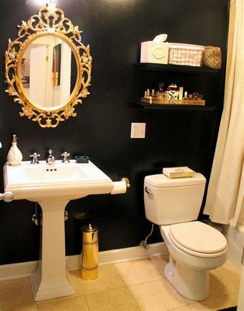 Check spelling or type a new query. mini bathroom | Gold bathroom decor, Gold bathroom, Black ...