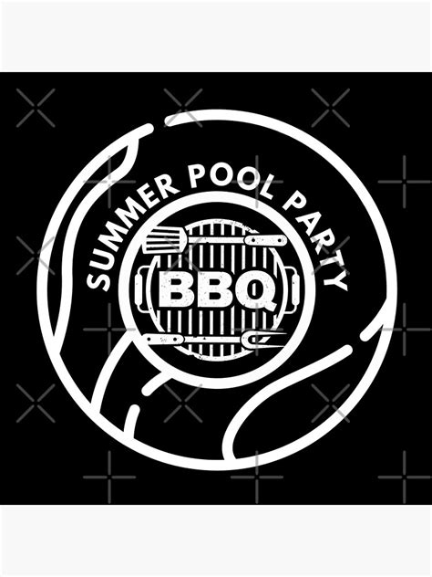 Summer Pool Party Bbq Poster For Sale By Itsme K13 Redbubble
