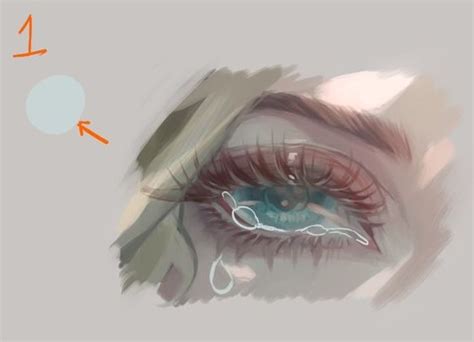 How To Draw Anime Tears Basic Digital Painting Digital Painting