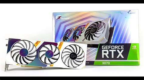Colorful Igame Rtx 3070 Ultra Oc 8gb White Unboxing And Review Youtube
