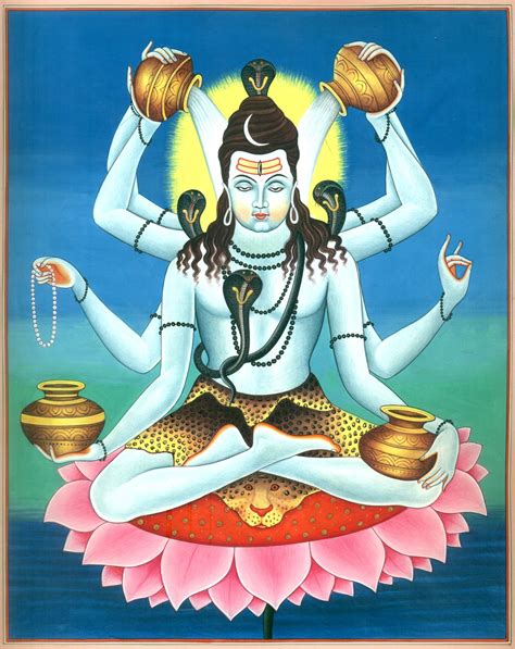 Bhagawan Shiva As Mahamrityunjaya Exotic India Art