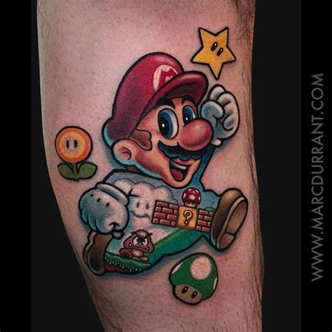 Tattoo Mario Bros Super Mario Tattoo Gangsta Tattoos
