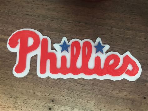 Free 3d File Philadelphia Phillies Text Logo・3d Printing Idea To