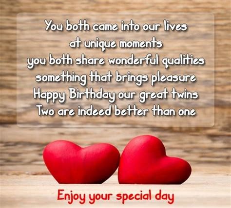 40 Happy Birthday Twins Wishes And Quotes Wishesgreeting