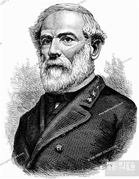 Robert E Lee Confederate General Of The American Civil War C1880
