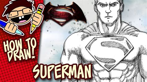 How To Draw Superman Batman V Superman Dawn Of Justice