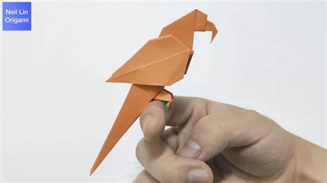 Easy Origami Paper Parrot How To Make Origami 3D Parrot YouTube