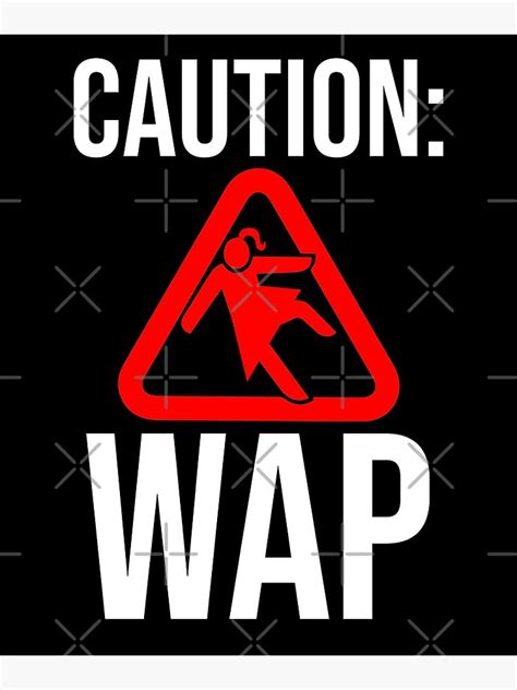 caution wap wet ass pussy slippery floor poster by wrestletoys redbubble