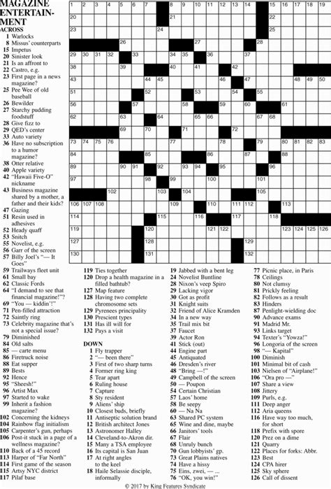 Download this free printable word search puzzle and start solving! Premier Interactive Crossword Puzzle for July 30, 2017 ...