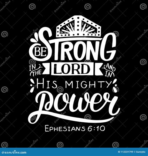 Be Strong In The Lord And In The Strength Of His Power Nacionefimera