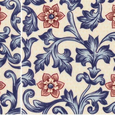 Ceramic Floral Tiles Texture Seamless 19163