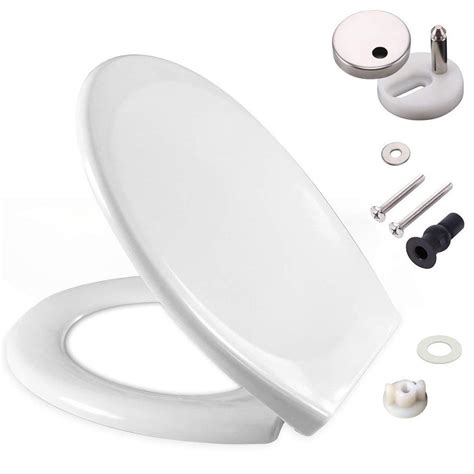 Soft Close Quick Release Toilet Seat Top Bottom Fixing Hinges Easy Cle