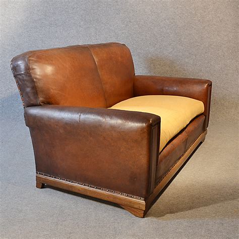 Vintage sofa & 2 lounge chairs, 1960s for sale at pamono. Sofa Vintage Leather Antique 2 Seater Club Settee ...