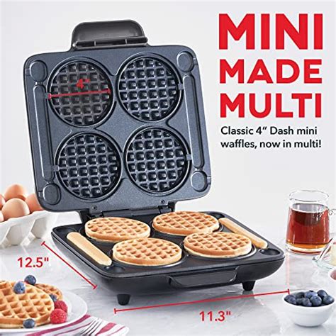 Dash Mini Waffles Múltiples Cuatro Mini Waffles Perfecto Para