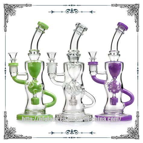 Mothership Fab Klein Recycler Mini Smoking Oil Rigs Dab Unique Glass Water Pipe China Glass