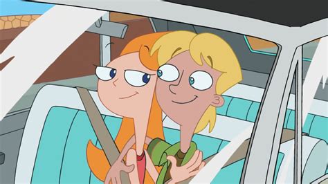 Image Candace And Jeremy Hugging In The Car Wash Phineas And
