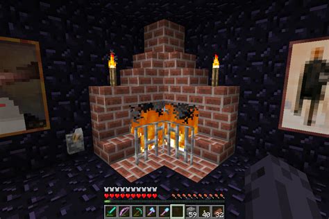 Minecraft Fire Place Arqade