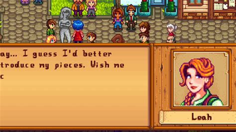 Stardew Valley - Leah's 8 Heart Event - YouTube