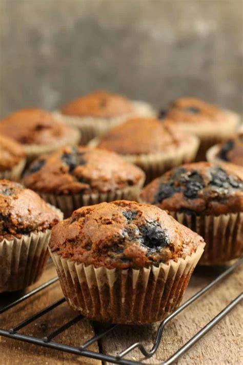 Blueberry Bran Muffins Earth Food And Fire