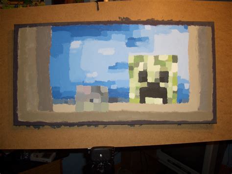 Minecraft Creeper Painting At Explore Collection