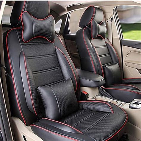 autodecorun perforated leatherette automotive custom fit seat covers for nissan patrol y62 7