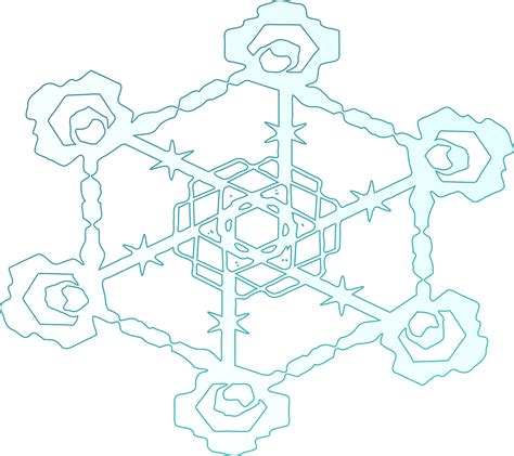 Snowflake Ice Crystal Free Vector Graphic On Pixabay
