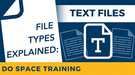 File Types Explained Text Documents Youtube